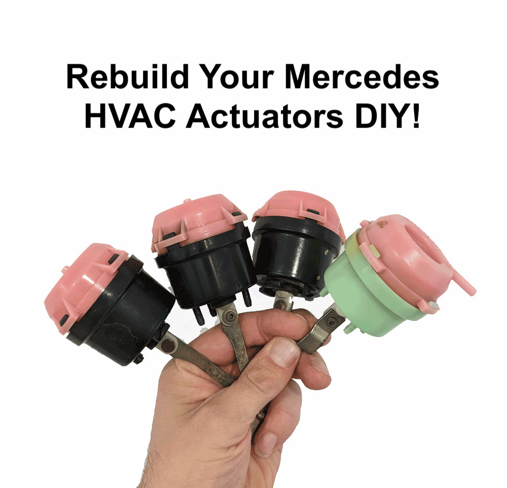 Mercedes R107 380 SL | 560 SL HVAC Vacuum Actuator Rebuild Kit (1981-1989)