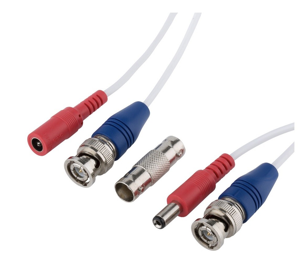ONN 100-ft BNC Extension Security Cable w/ Locking BNC Connection & DC Power