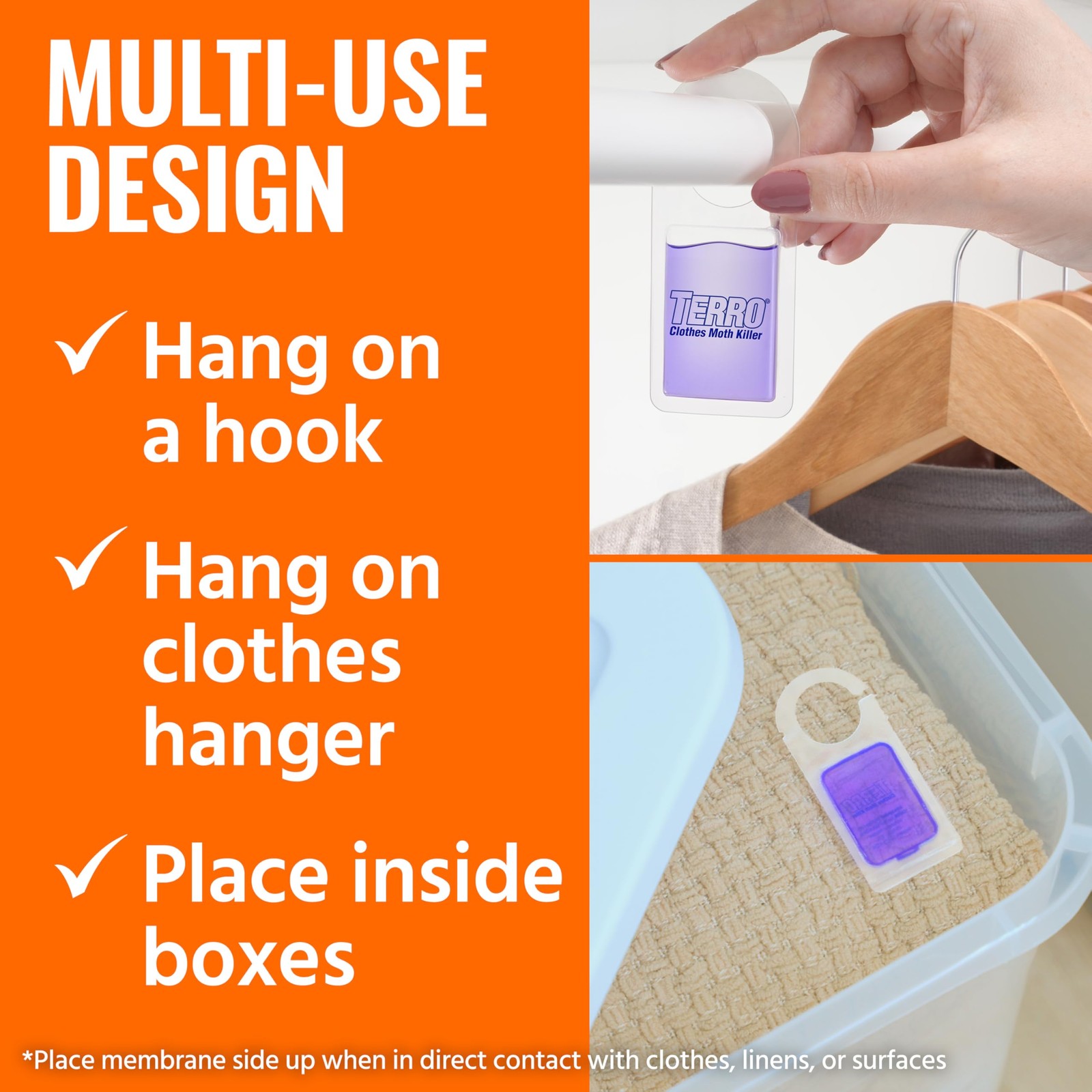 TERRO Clothes Moth Killer – T2903 3 Pack | Kills Adult Clothes Moths, Larvae...