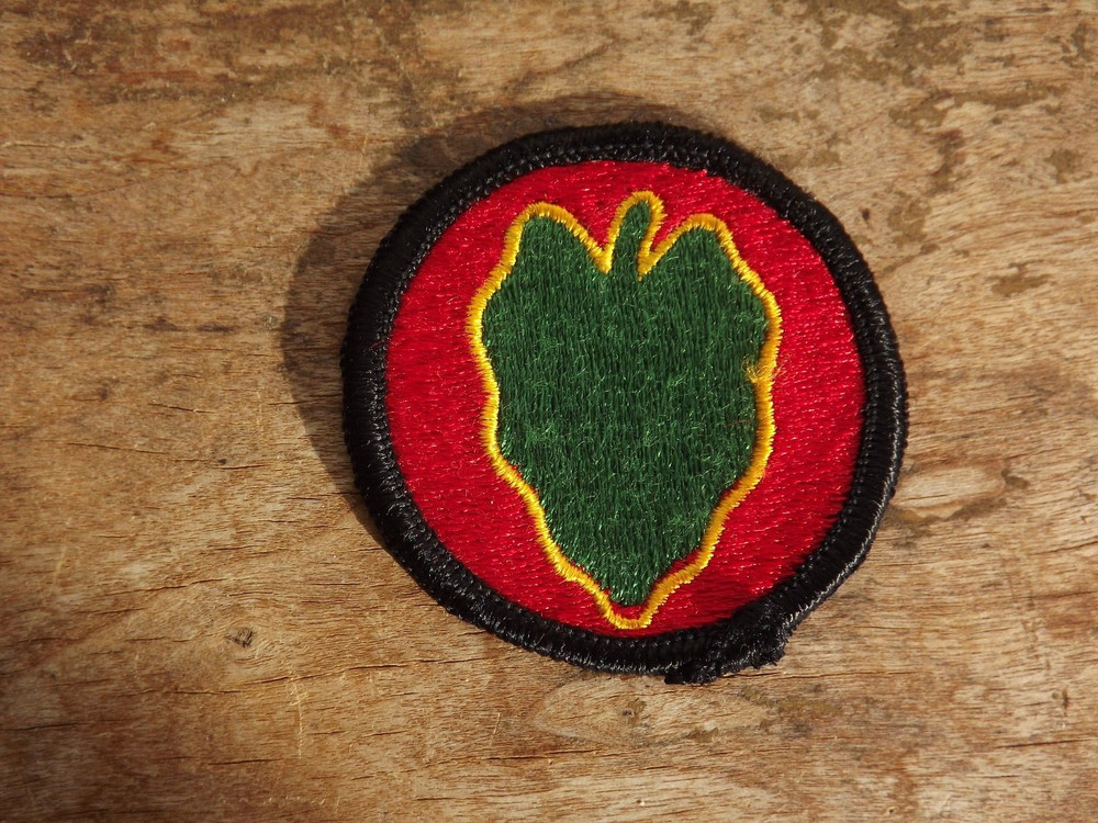 24th Infantry Division Patch, Merrowed Edge - INV# A3618