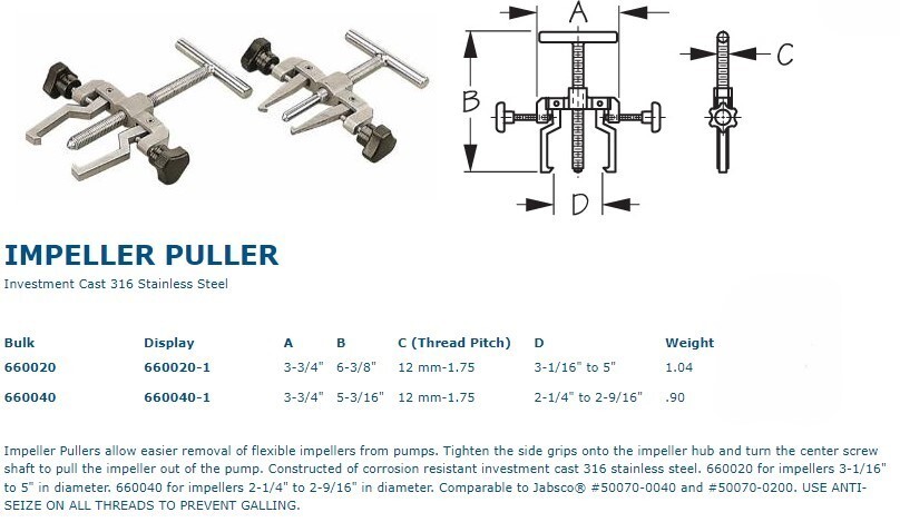 Sea-Dog Impeller Puller - Large 6600200
