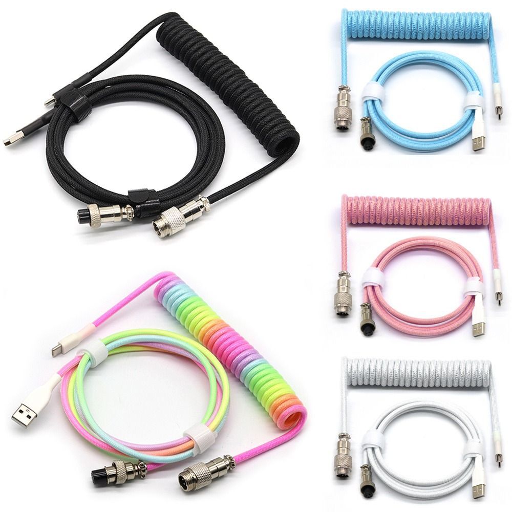 Keyboard Wire Keyboard Coiled Cable Type-C Usb Cable Mechanical Keyboard Cable
