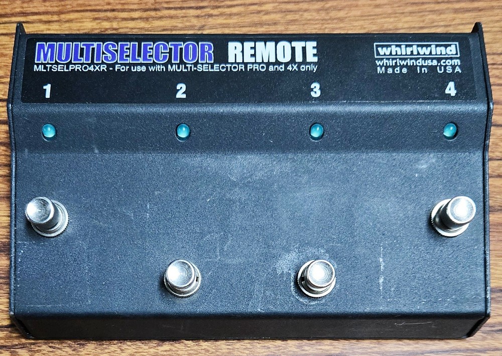 Whirlwind Multiselector Remote for Multi-Selector Pro and 4X MLTSELPRO4XR
