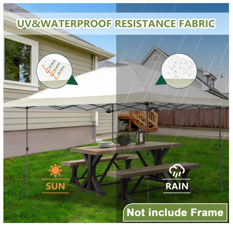 13X13 Canopy Replacement Top Cover,Single Tier Waterproof Instant Canopy Vented