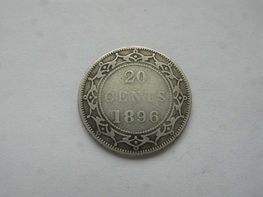 1896 Newfoundland 20 Cent
