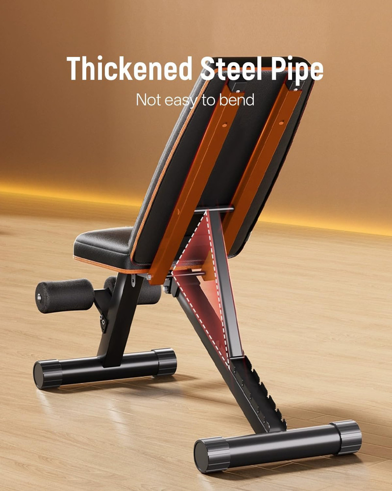 Adjustable Weight Bench,Adjustable Weight Bench, Multi-Functional Foldable Worko