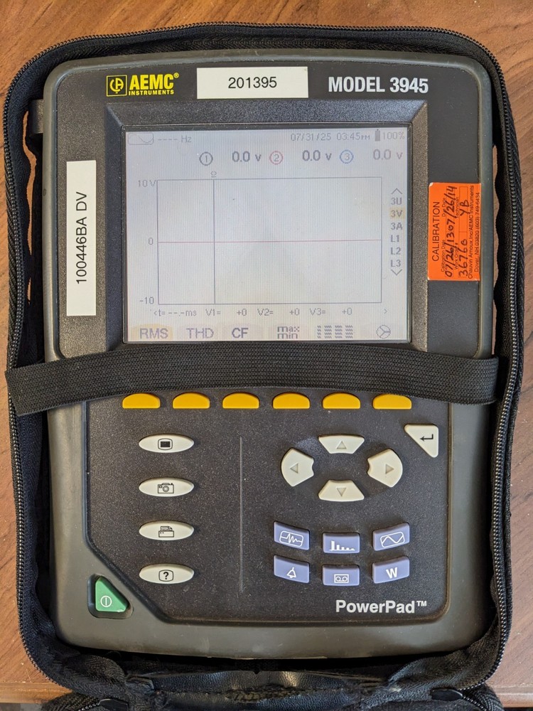 AEMC 3945 Power Quality Analyzer PowerPad 3 Phase PQA 3000A