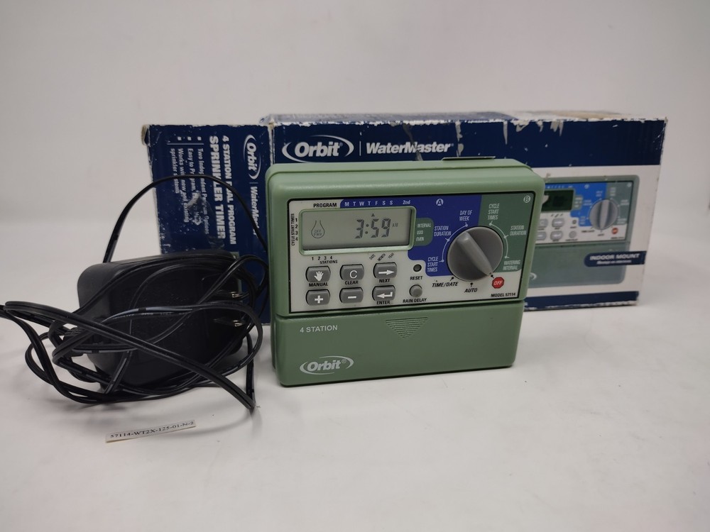 Orbit Water Master 4Station Automatic Sprinkler System Timer Model 57114-WT2X