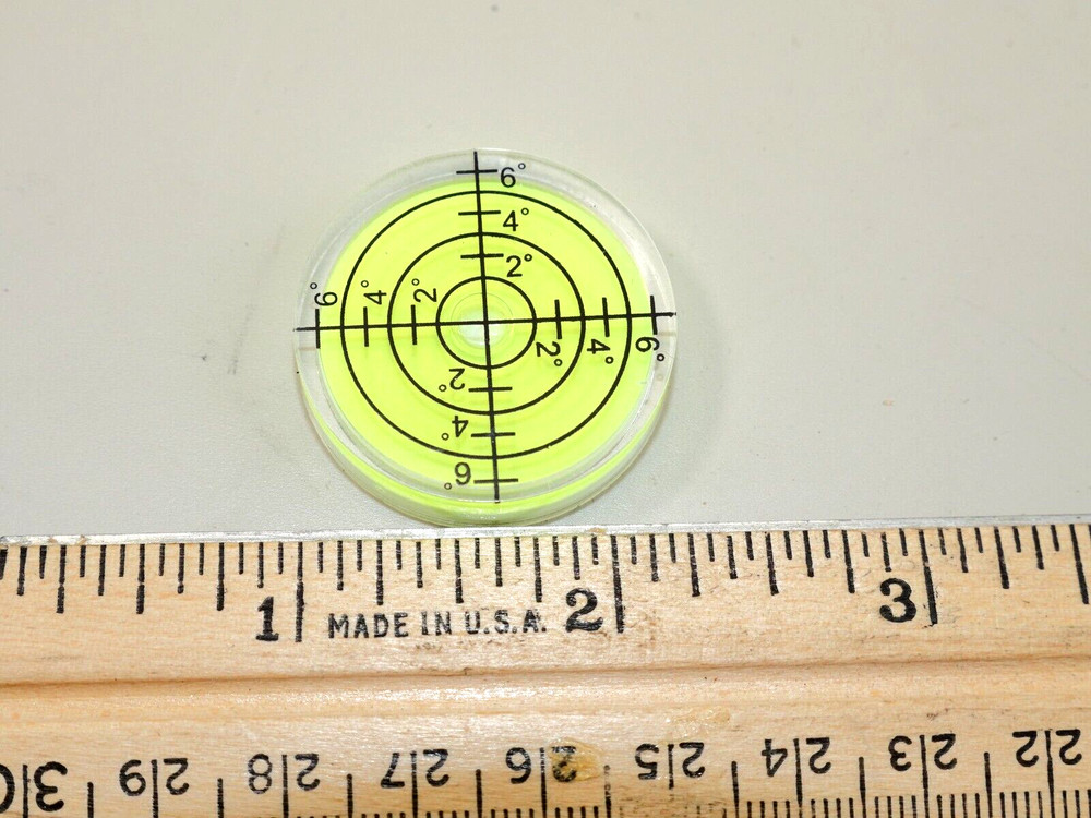 BUBBLE LEVEL PRECISION 1¼" SPIRIT CAMERA TELESCOPE TURNTABLE RV LEVELING