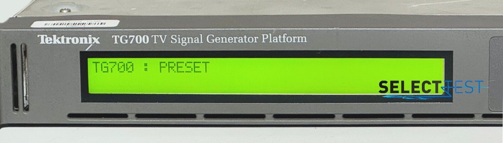 TEKTRONIX TG700 TV SIGNAL (MULTI-FORMAT VIDEO) GENERATOR PLATFORM (REF.: 183N)