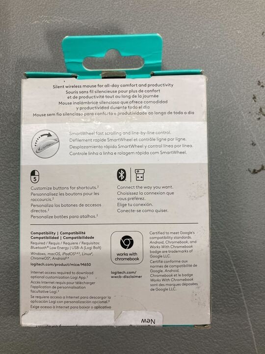 Logitech - Signature M650 Wireless Scroll Mouse with Silent Clicks - black