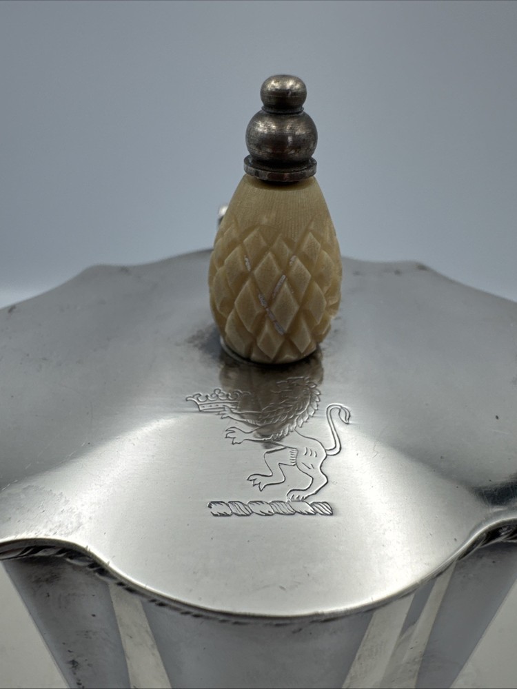 1966 C.C.N.C. Trophy Silver Plate Metal Tea Caddy By IFS Israel Freeman & Son