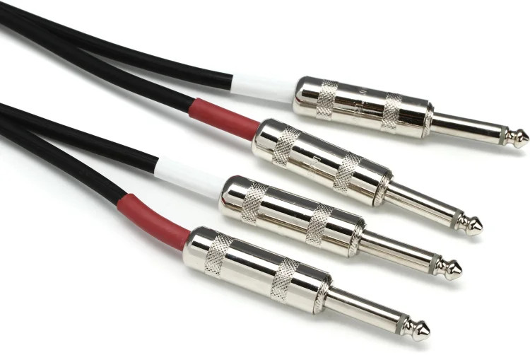 Pro Co Excellines Dual Instrument Patch Cable - 10' Straight-Straight