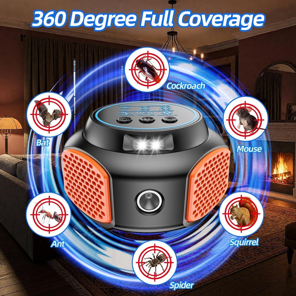 Electronic Repeller Plug In Pest Control Device for Ants Roaches Indoor
