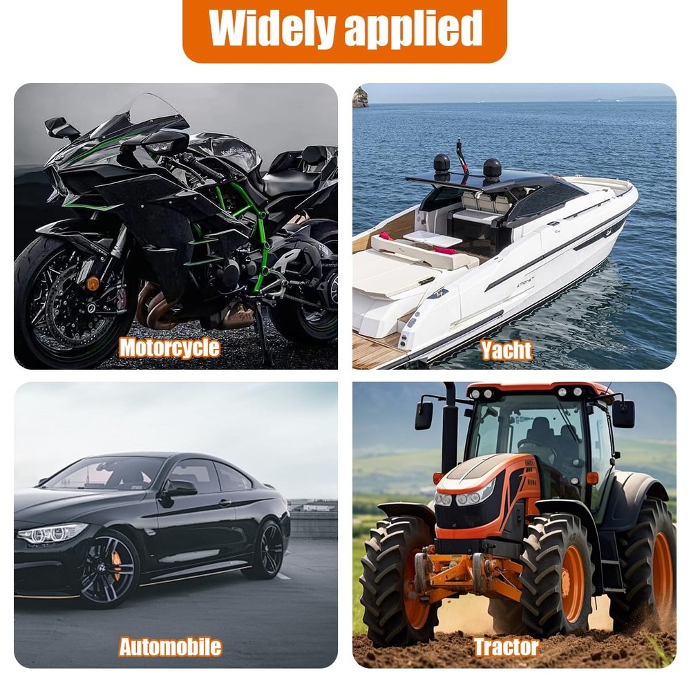 Long Neck Oil Funnel, Plastic Spill Saver Funnels, Multi-Function Red/Orange