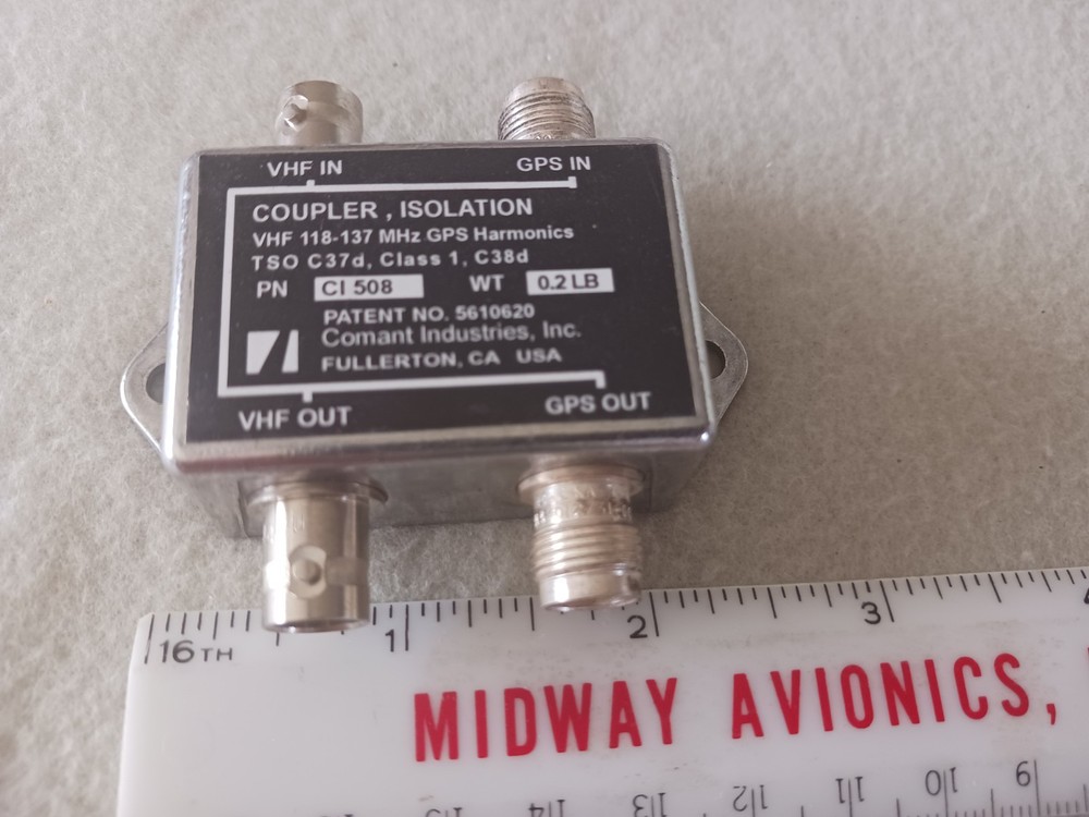 Comant CI-508 Com / GPS Coupler, Isolation