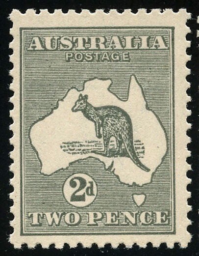 Roo 2d Acsc 8B 3rd WMK BLUISH GREY Die2A MNH.