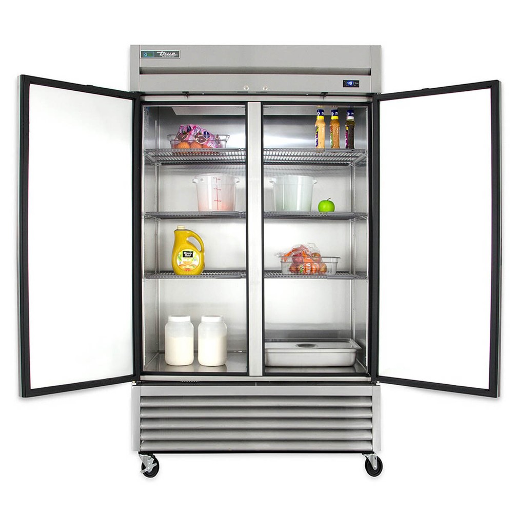 True T-43-HC 47" each-In Two Section Solid Swing Door Refrigerator, 43 Cu. Ft.