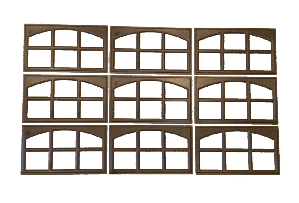 9 Amarr Cascade Replacement Panels for Amarr Short Panel Garage Doors Dark Brown