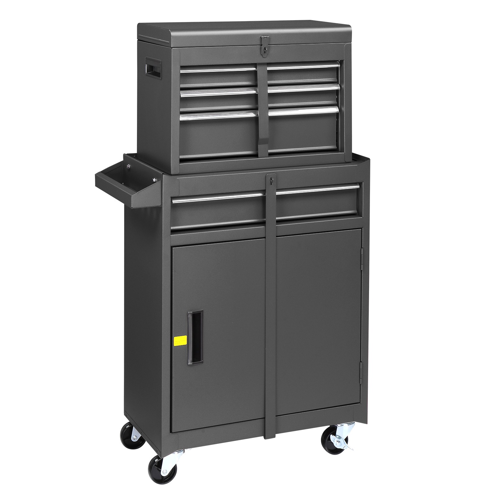 Rolling Tool Chest Tool Organizer Box with Lockable Wheels & Detachable Top NEW