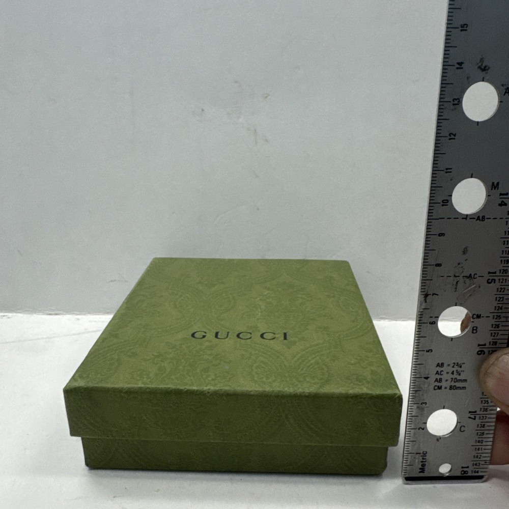 Authentic Gucci green gift box Ribbon Set Inserts