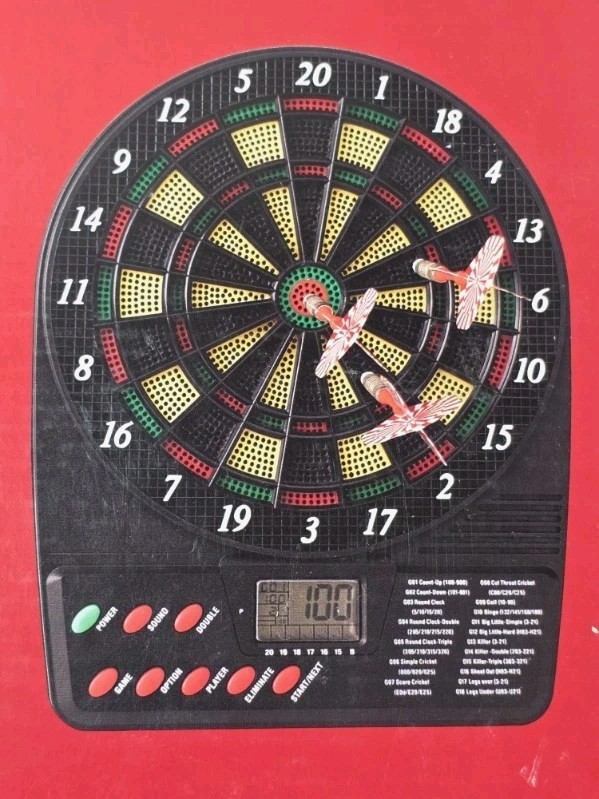 Target Electronic Dart Board Game- VGC