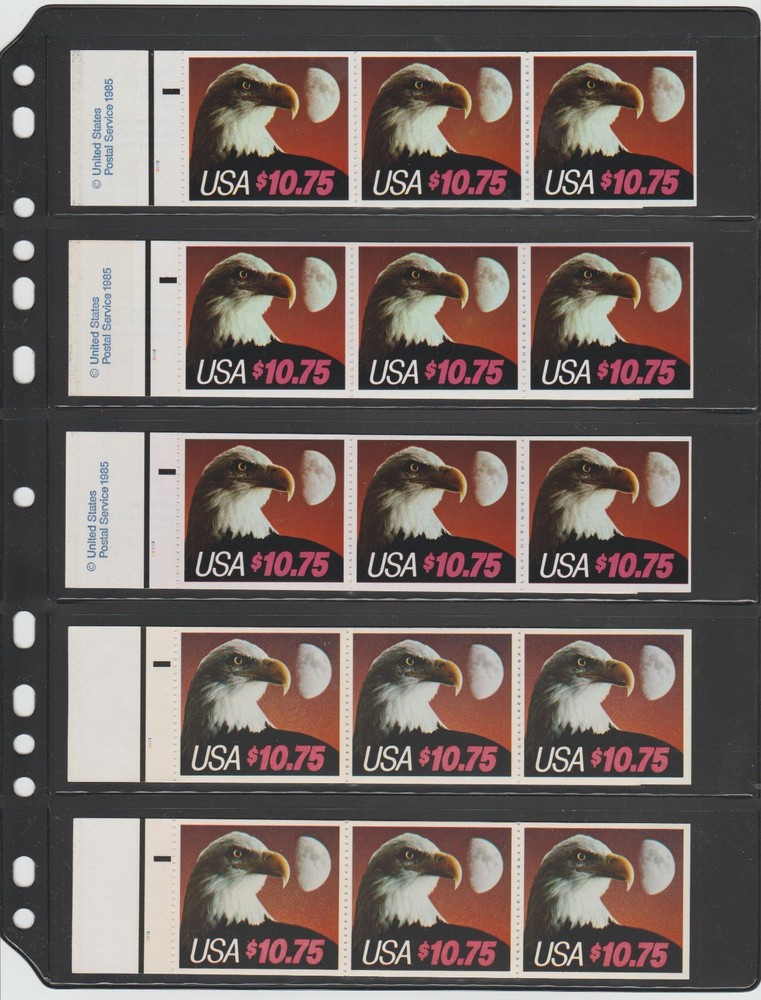 **ANCHOR 10 Stock Pages 5S ( 5-rows)- Black Sheets/ Double Sided /FREE SHIPPING.