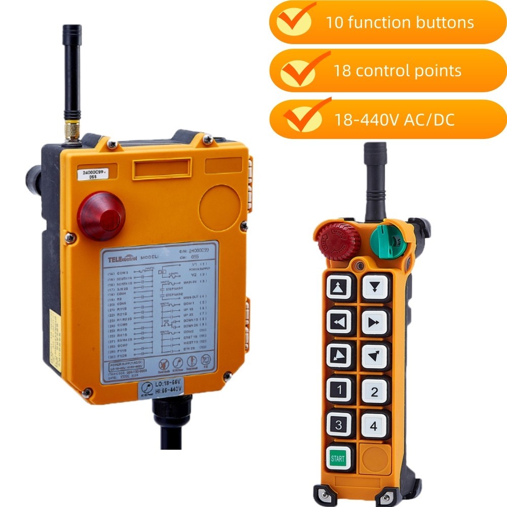 Industrial Crane Remote Wireless Rigging Lifting Remote Adjustable Speed IP65 CE