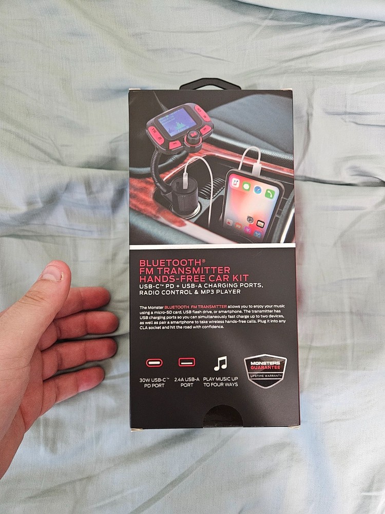 monster bluetooth fm transmitter for car