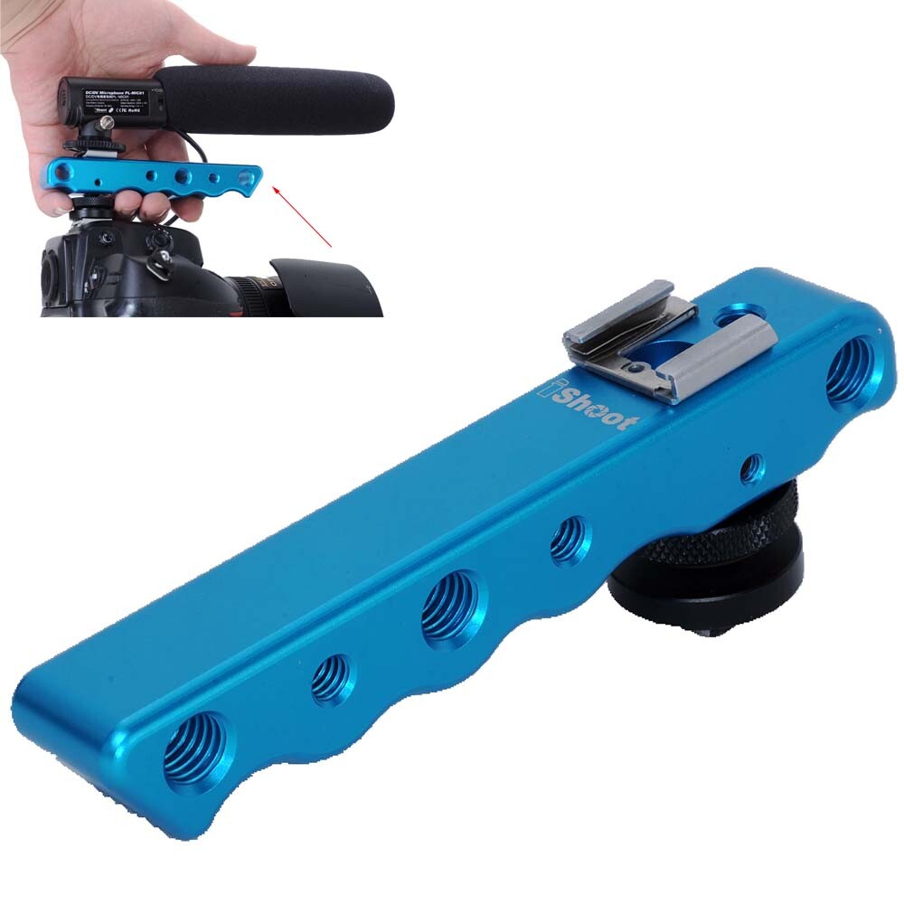 Hand-held DC/DV Video Camera Holder Bracket Support Speedlite Flash LED Light