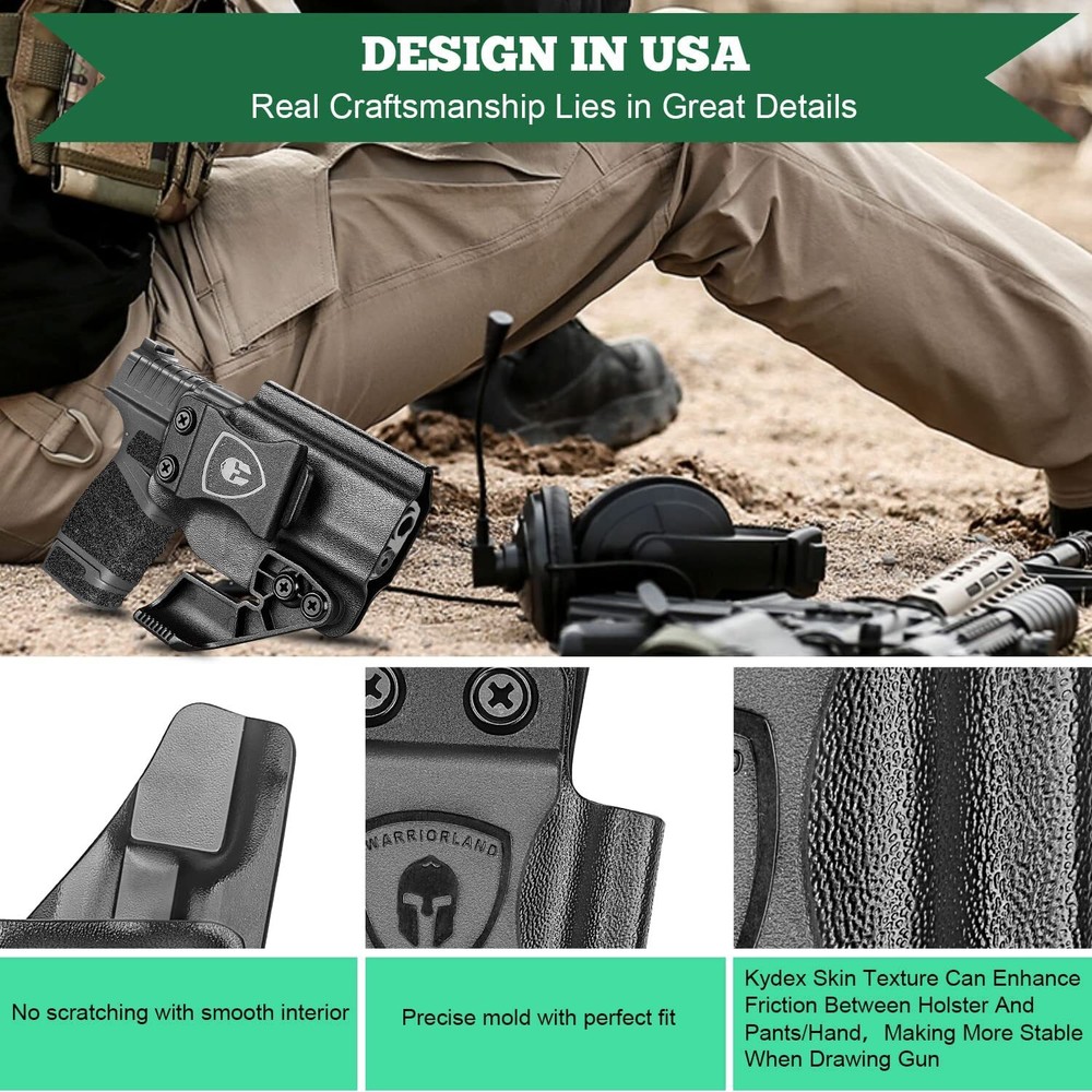 IWB Kydex Holster Optic Cut & Claw Fit Springfield Armory Hellcat&Hellcat Pro