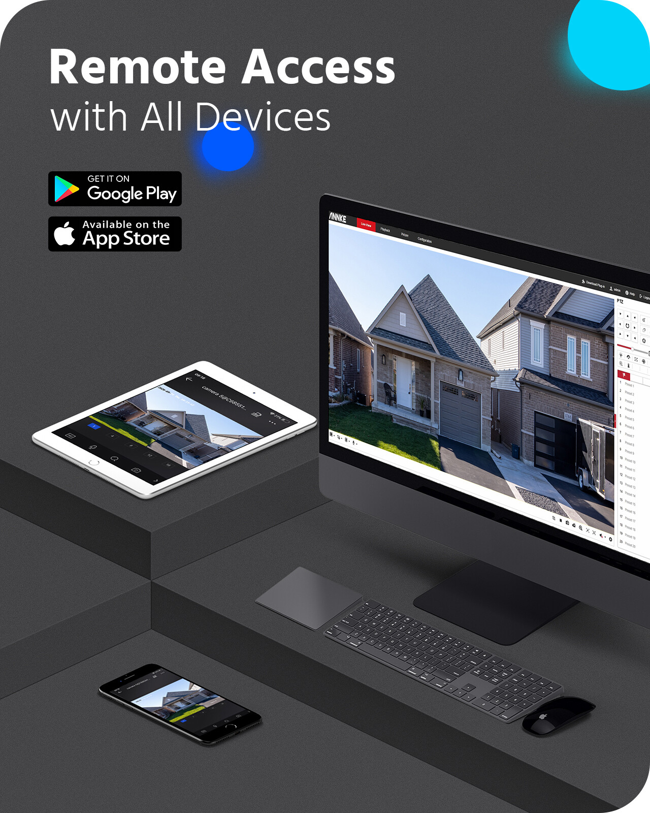 ANNKE 5in1 16CH 1080P Lite DVR Video APP View Recorder for CCTV Security System