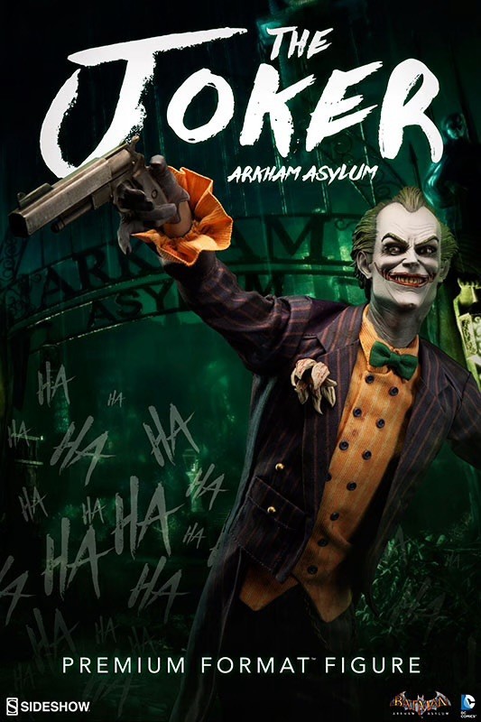 Batman Arkham Asylum Joker 1/4 Sideshow Statue