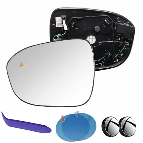 Driver Side Mirror Glass Compatible With Driver - Heated + Blind Spot