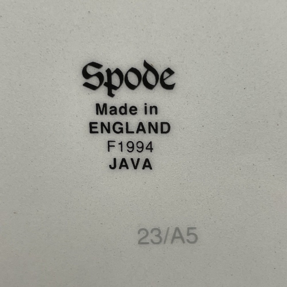 Vintage Spode Java Pattern F 1994 Square Shallow Trinket Dish