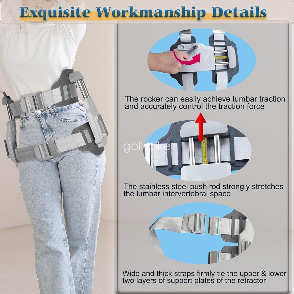 Spinal Decompression Device Sciatica and Back Pain Home Therapy Pain Relief