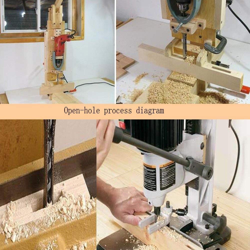 3/4" Mortising Chisel Bit Woodworking Square Hole Drill Bits Woodworker Power...