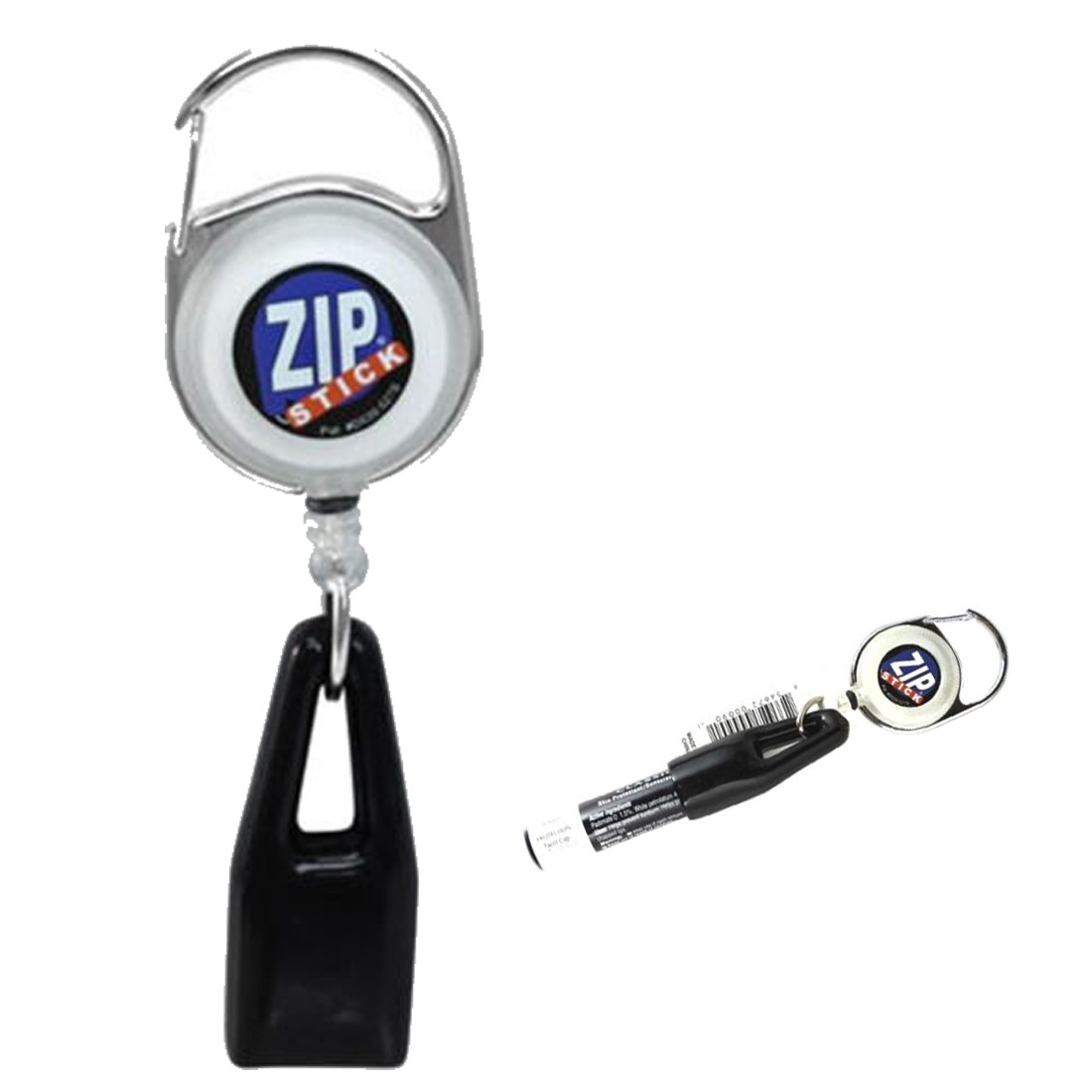 Zip Stick Retractable Lip Balm Holder - White