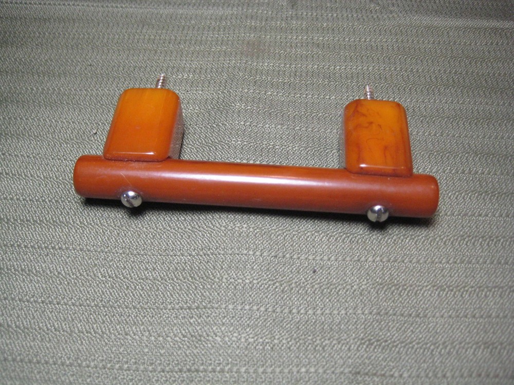 Vintage Art Deco Butterscotch Bakelite Handle