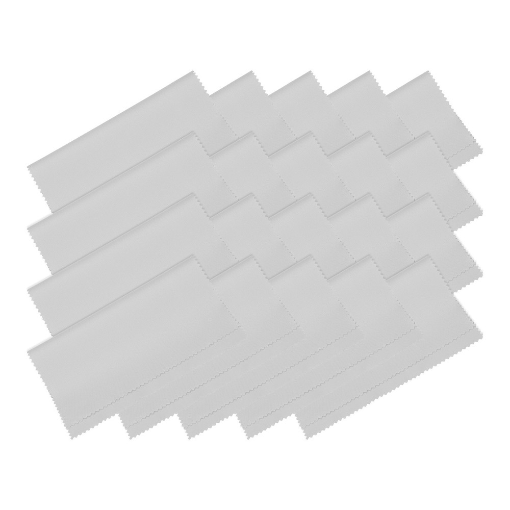 20Pcs 7"x6" Microfiber Cleaning Cloth Grey