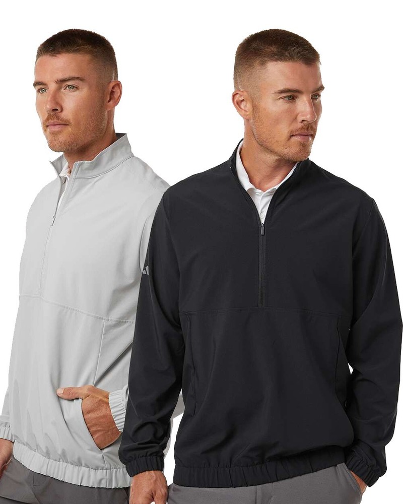 Adidas - Woven Half-Zip Pullover - A705, golf warmup, dad gift