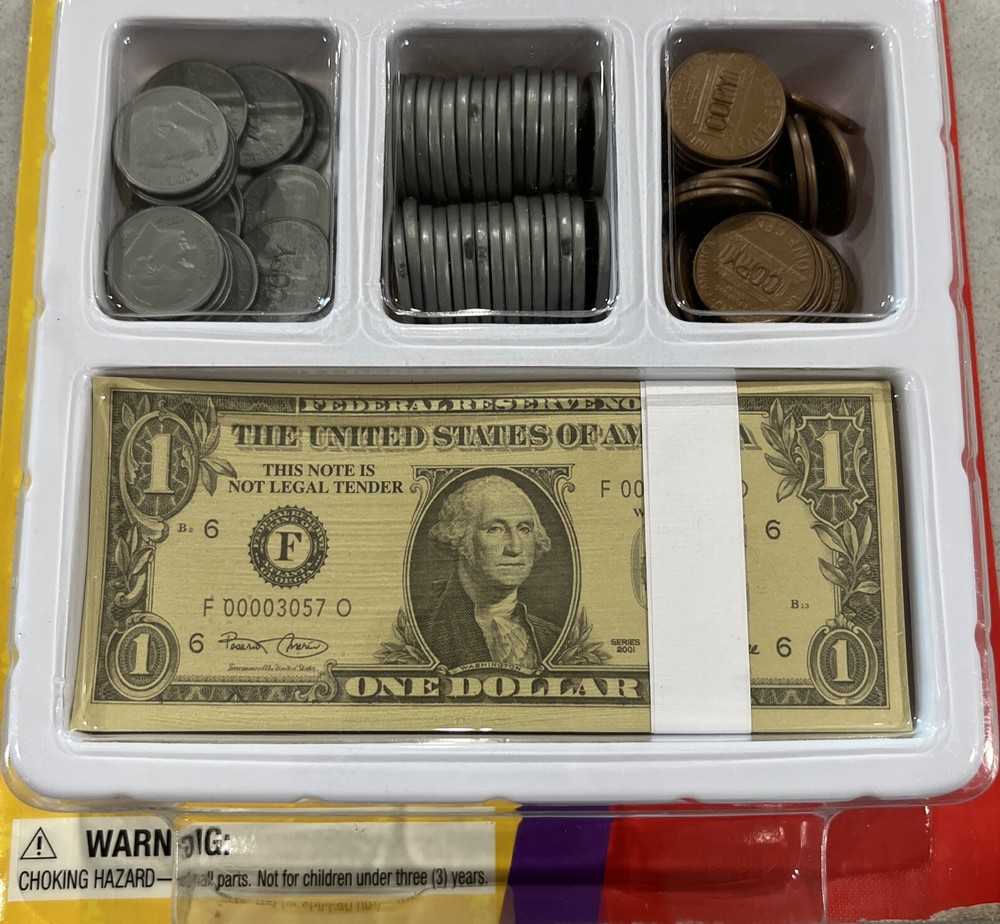 Learning Resources Lets Pretend Play Money Coins & 3058