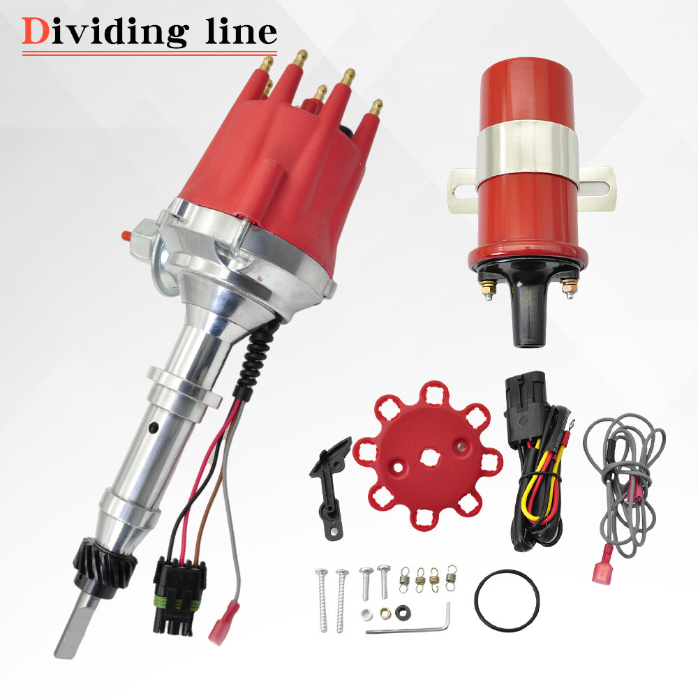 FOR INTERNATIONAL SCOUT RED HEI Distributor 392 345 304 266 + 45K COIL + WIRES