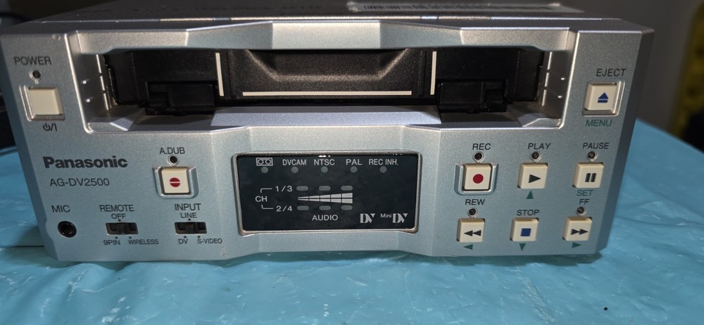 Panasonic AG-DV2500P Mini Dv Player and Recorder Tested Working w/ AC Adapter