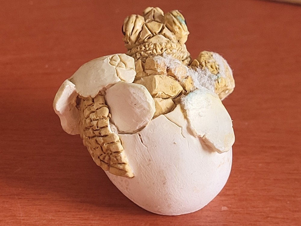 Vintage Miller Stone Critters Hatching Turtle