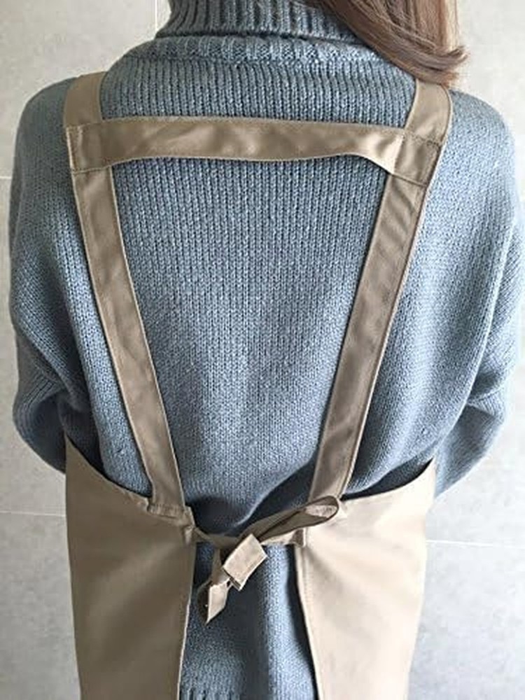 Artist apron / Long apron - Beige