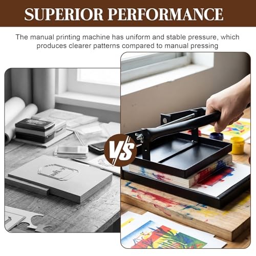 Block Printing Press Linocut Hand Letterpress Machine Adjustable Height Model