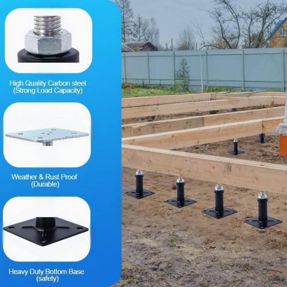 4 Pack Adjustable Floor Jack,Mini Screw Jack,Telescoping Jack for Temporary S