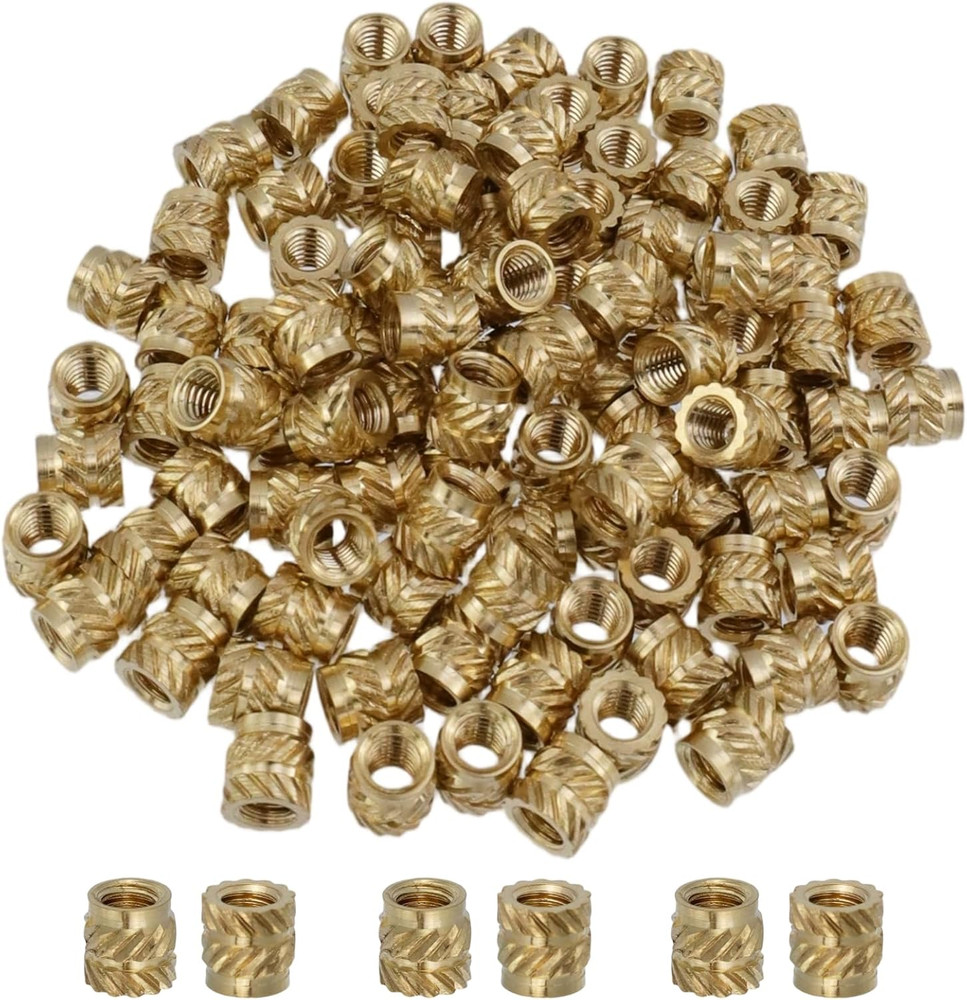 M4 Threaded Inserts, 100 Pcs Heat-Set Threadeds Insert Assortment Kit, Metric...