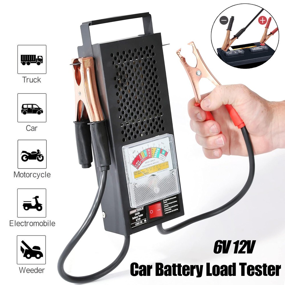 6V 12V Car Battery Load Tester Voltmeter 100Amp Analyzer 5 Seconds Fast Test US
